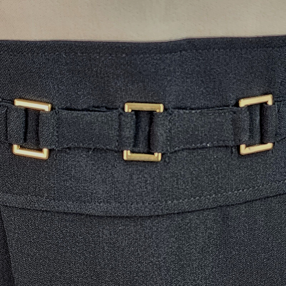 NWT Sandra Darren Petite 4P Black Tan Knit Shift Dress Lined Career Office Churc - Picture 6 of 15